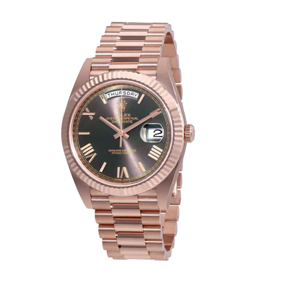 Rolex Day-Date 40 President Chocolate Roman Dial 18k Rose Gold 3 Rolex Day-Date 40 President Chocolate Roman Dial 18k Rose Gold - Image 3