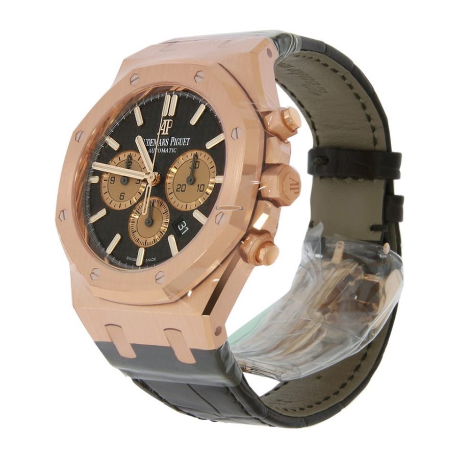 Audemars Piguet Royal Oak Chronograph Rose Gold Brown Dial – 41mm 2 Audemars Piguet Royal Oak Chronograph Rose Gold Brown Dial – 41mm - Image 2
