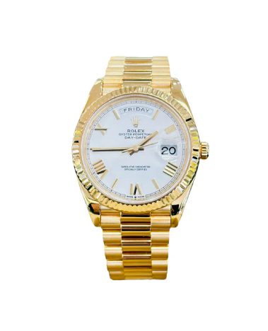 Rolex DayDate 40 18K Yellow Gold 228238 White Roman Dial 1 Rolex DayDate 40 18K Yellow Gold 228238 White Roman Dial
