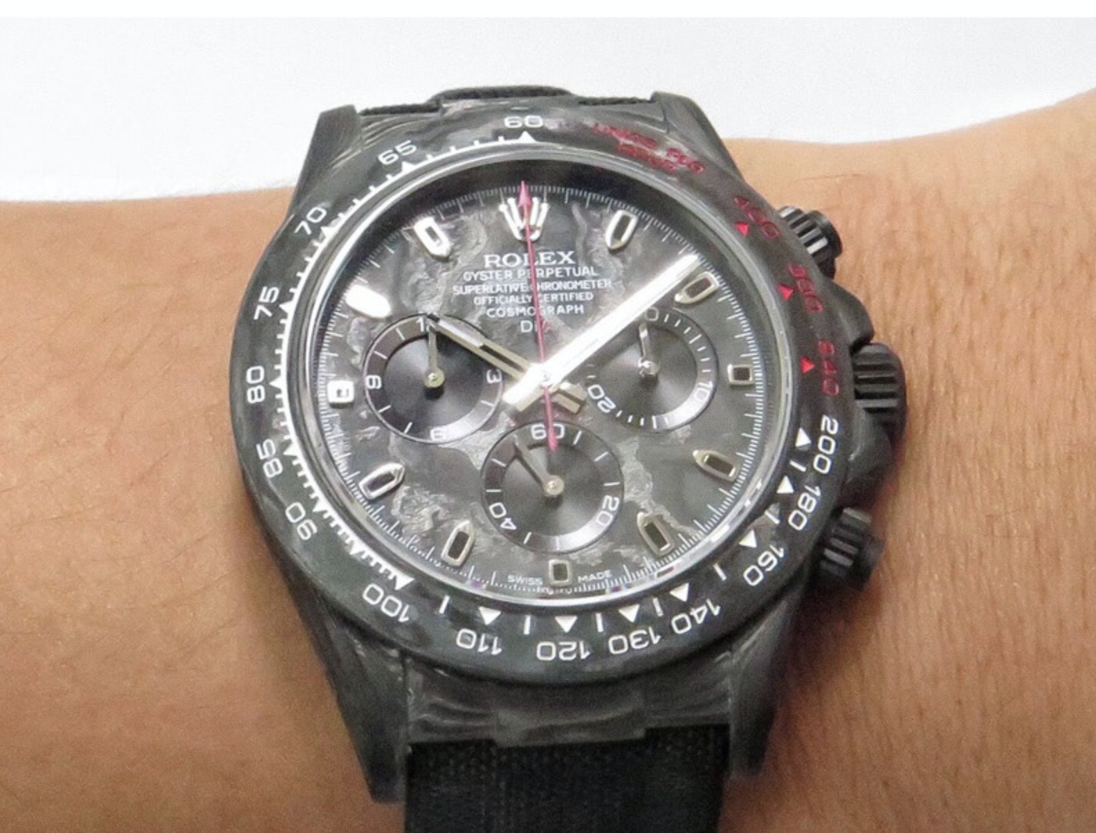 Rolex Daytona Custom Carbon Speedster by DiW Replica 2 Rolex Daytona Custom Carbon Speedster by DiW Replica - Image 2